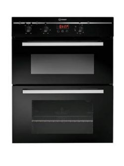 Indesit Fimu23Bks Built-Under Double Electric Oven - Black